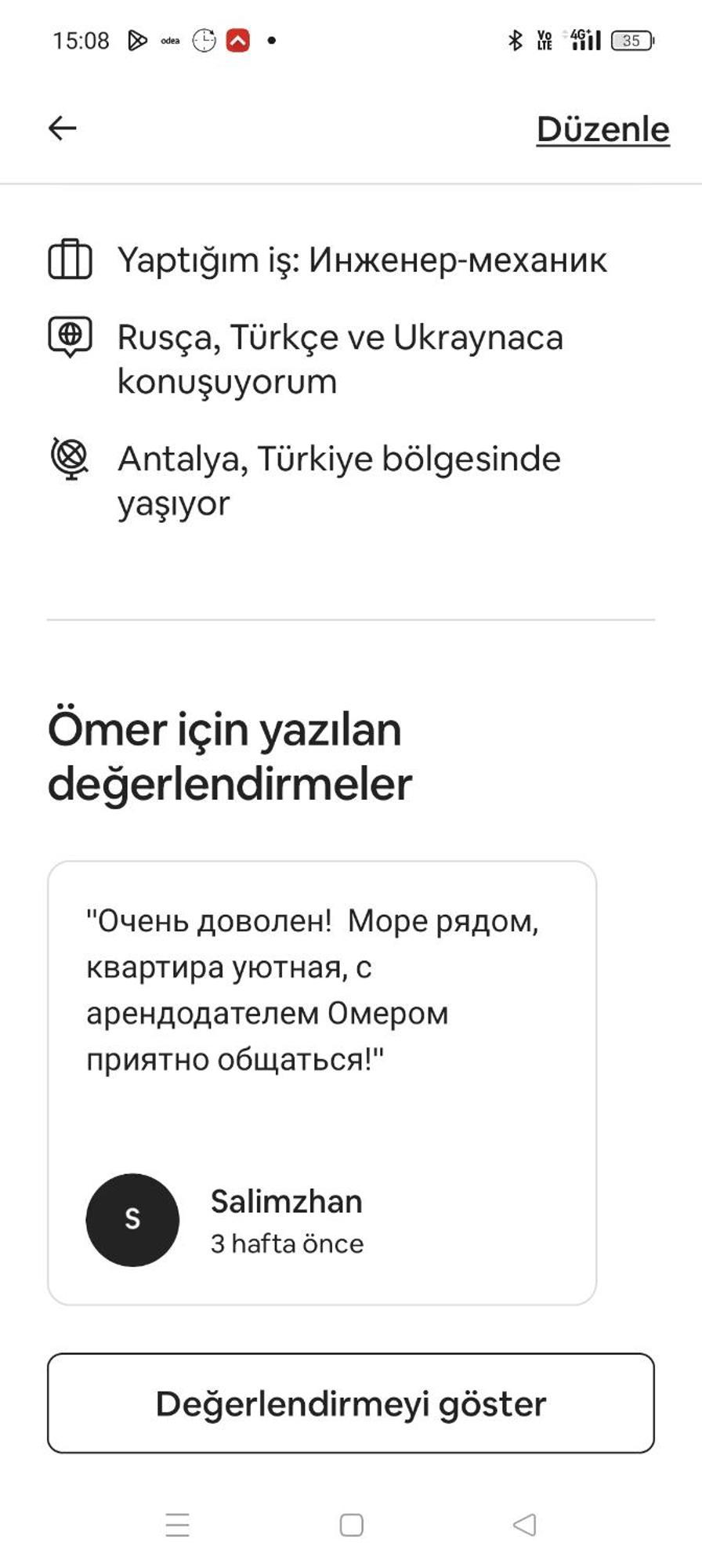 Daire Kuk Antalya